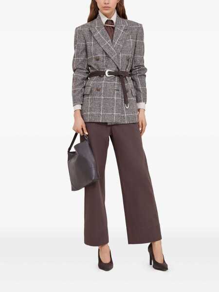 Pantaloni casual Brunello Cucinelli Brunello Cucinelli Trousers BROWN Femei (BM 18943473) 2