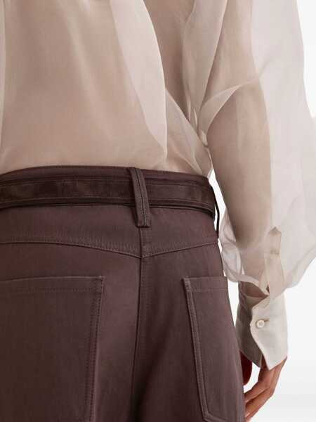 Pantaloni casual Brunello Cucinelli Brunello Cucinelli Trousers BROWN Femei (BM 18943473) 5