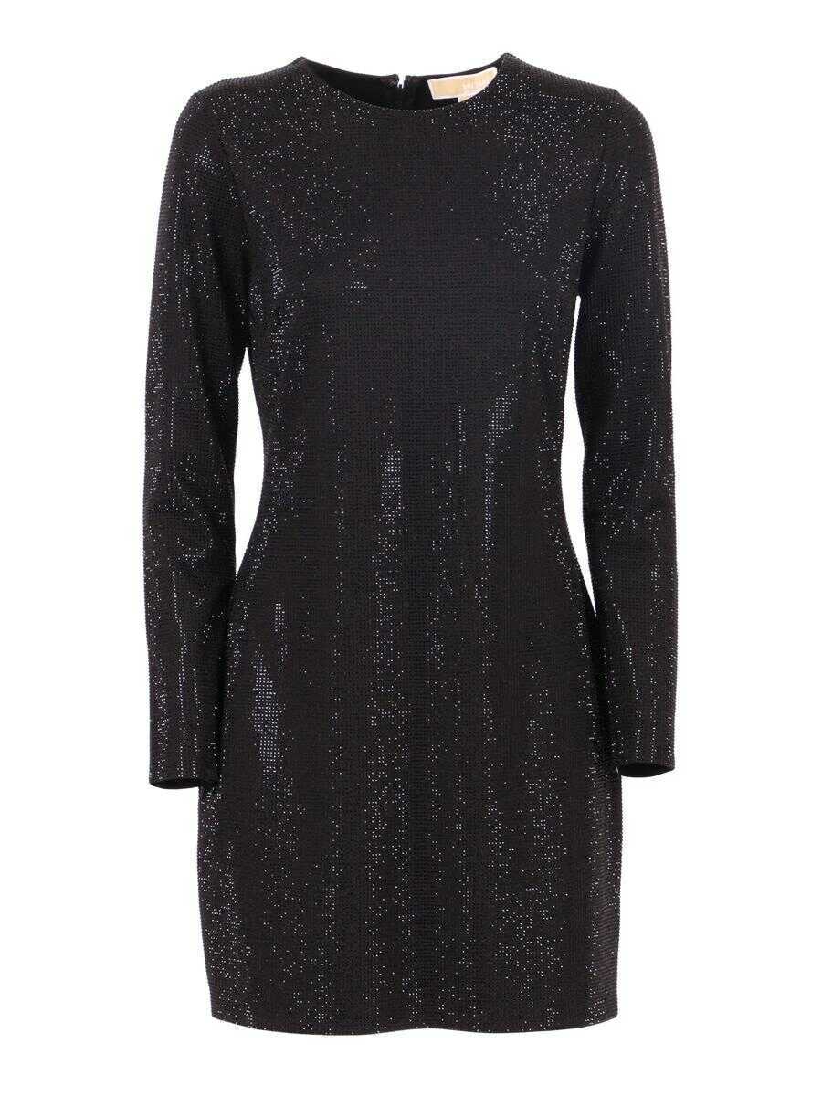 Rochii Michael Kors Michael Kors Midi Dress Black Femei (BM 18943545) 1
