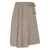 Brunello Cucinelli Brown Skirt With Belt And Pleated Details In Virgin Wool Blend Woman BROWN
