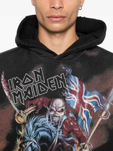 Bluze de trening REPRESENT Represent Represent X Iron Maiden Steed - Cotton Hoodie Black Barbati (BM 18943779) 5
