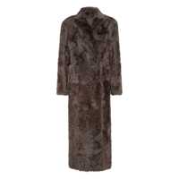 Geci Brunello Cucinelli Wavy Shearling Coat Femei