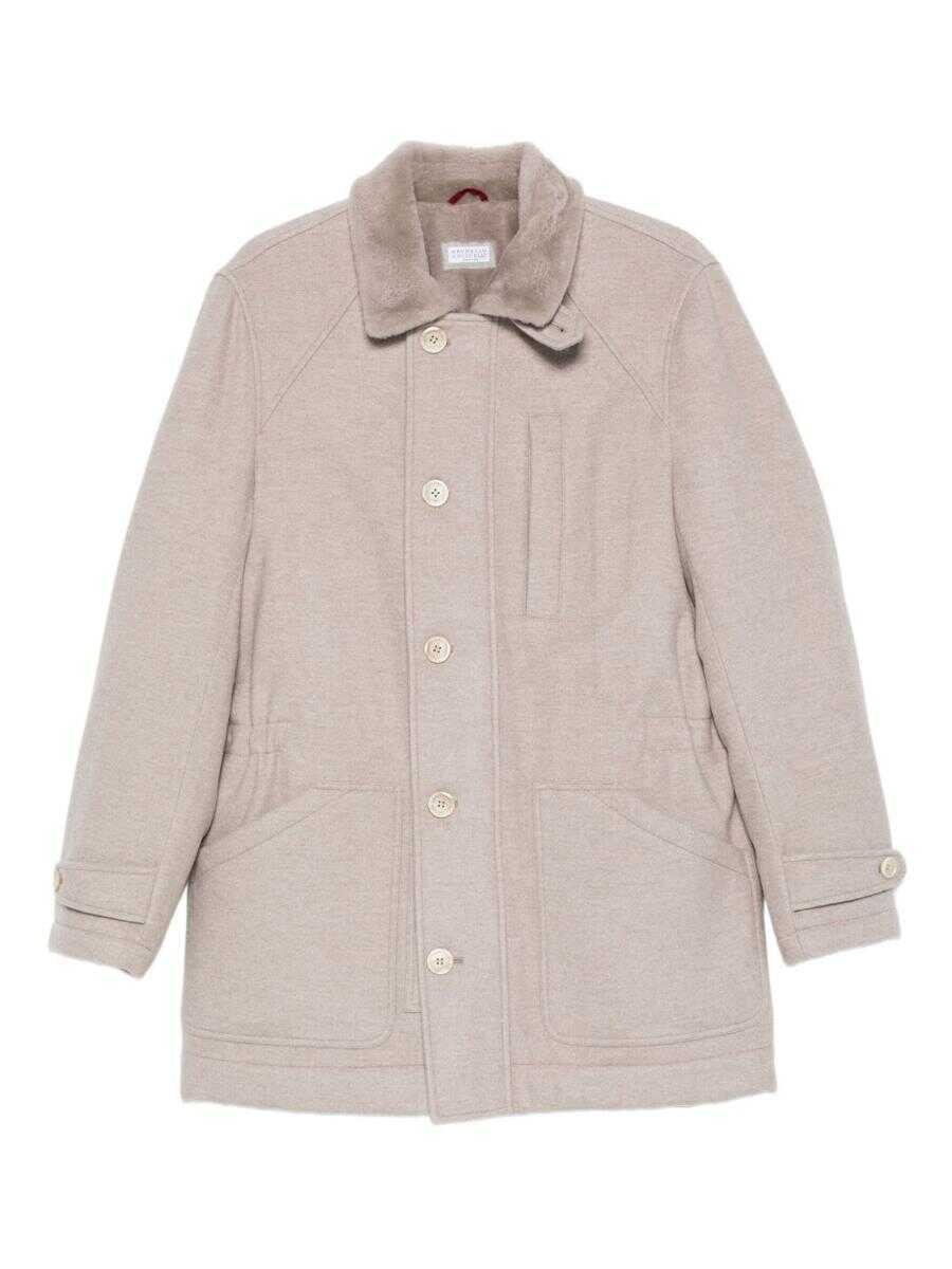 Paltoane Brunello Cucinelli Brunello Cucinelli Coats Beige Barbati (BM 18944079) 1