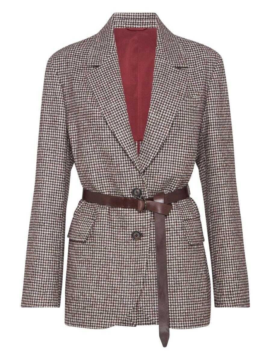 Geci Brunello Cucinelli Brunello Cucinelli Jackets BROWN Femei (BM 18944085) 1