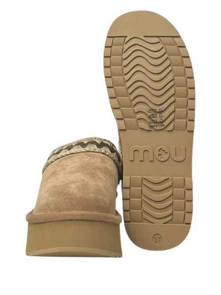Sandale Mou Mou Suede Platform Clog  Femei (BM 18944142) 3