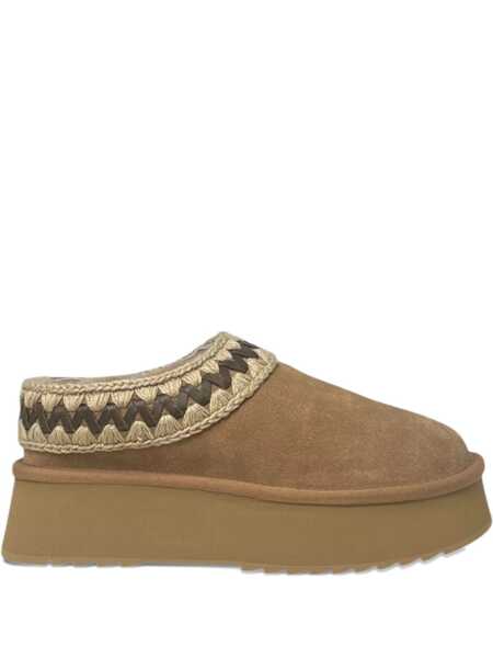 Sandale Mou Mou Suede Platform Clog  Femei (BM 18944142) 1