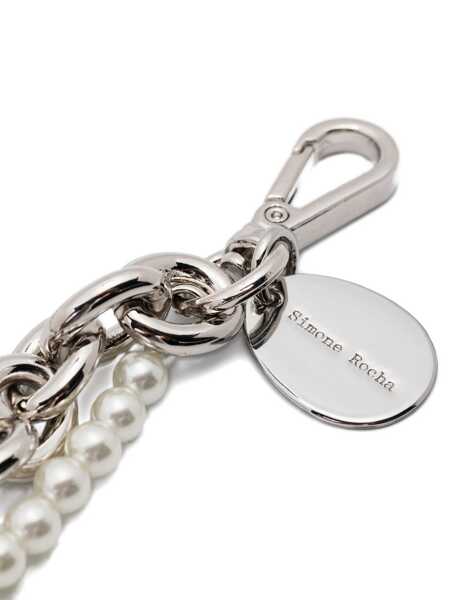 Bijuterii SIMONE ROCHA Simone Rocha Pearl & Chain Necklace With Encased Pearl Flower Accessories GREY Femei (BM 18944406) 3