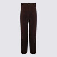 Pantaloni casual Nine In The Morning Brown Cotton Pants Femei