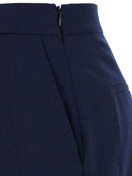 Fuste ANTONELLI Timballo Blue Skirt With Side Closure In Wool Woman BLUE Femei (BM 18944982) 3