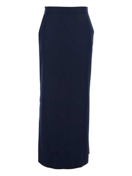 Fuste ANTONELLI Timballo Blue Skirt With Side Closure In Wool Woman BLUE Femei (BM 18944982) 1