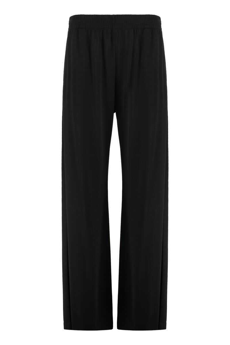 Pantaloni casual Fabiana Filippi Fabiana Filippi Wool Blend Trousers Black Femei (BM 18945015) 1