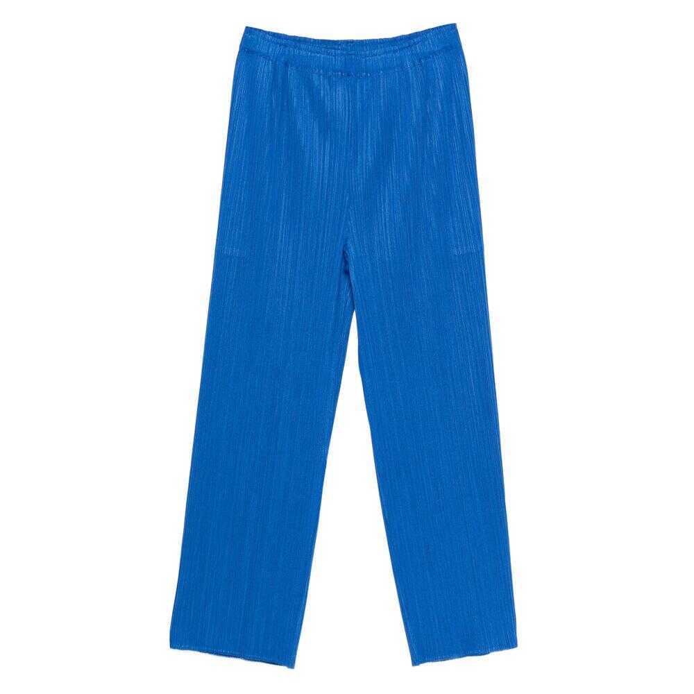 Pantaloni casual PLEATS PLEASE ISSEY MIYAKE Pleats Please Issey Miyake Trousers BLUE Femei (BM 18945195) 1