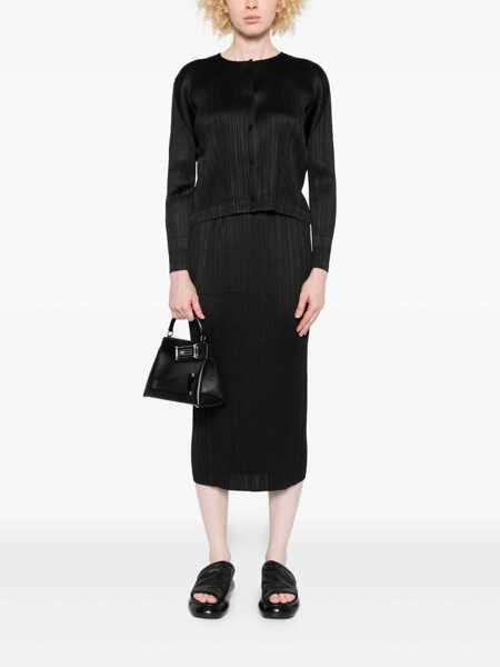 Fuste PLEATS PLEASE ISSEY MIYAKE Pleats Please Issey Miyake Monthly Colors: August Skirt Black Femei (BM 18945222) 2