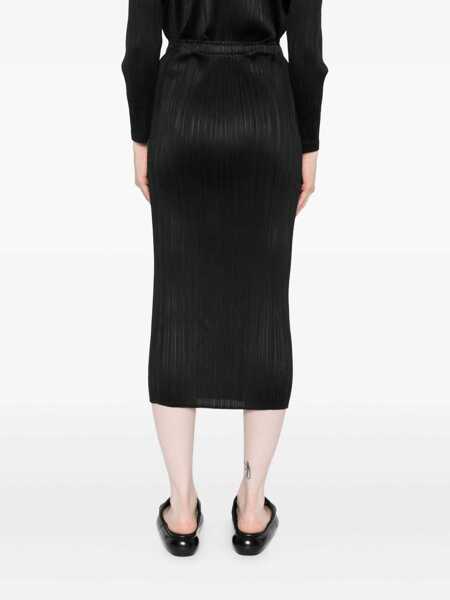 Fuste PLEATS PLEASE ISSEY MIYAKE Pleats Please Issey Miyake Monthly Colors: August Skirt Black Femei (BM 18945222) 4