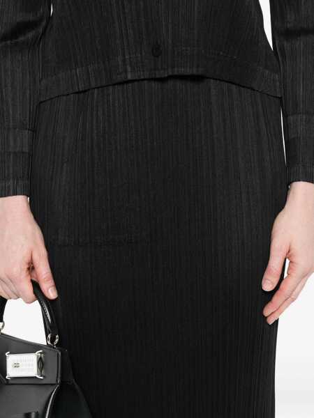 Fuste PLEATS PLEASE ISSEY MIYAKE Pleats Please Issey Miyake Monthly Colors: August Skirt Black Femei (BM 18945222) 5