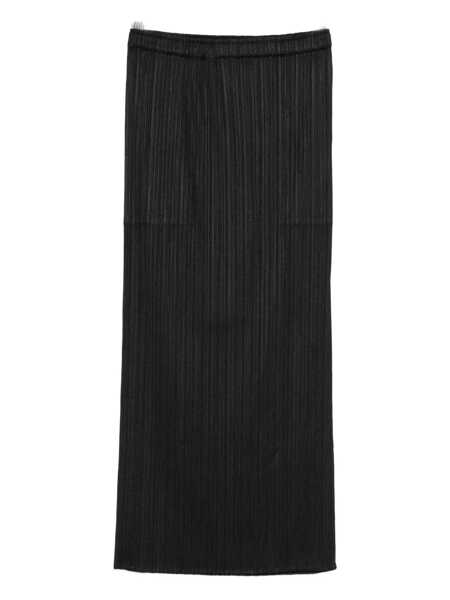 Fuste PLEATS PLEASE ISSEY MIYAKE Pleats Please Issey Miyake Monthly Colors: August Skirt Black Femei (BM 18945222) 1