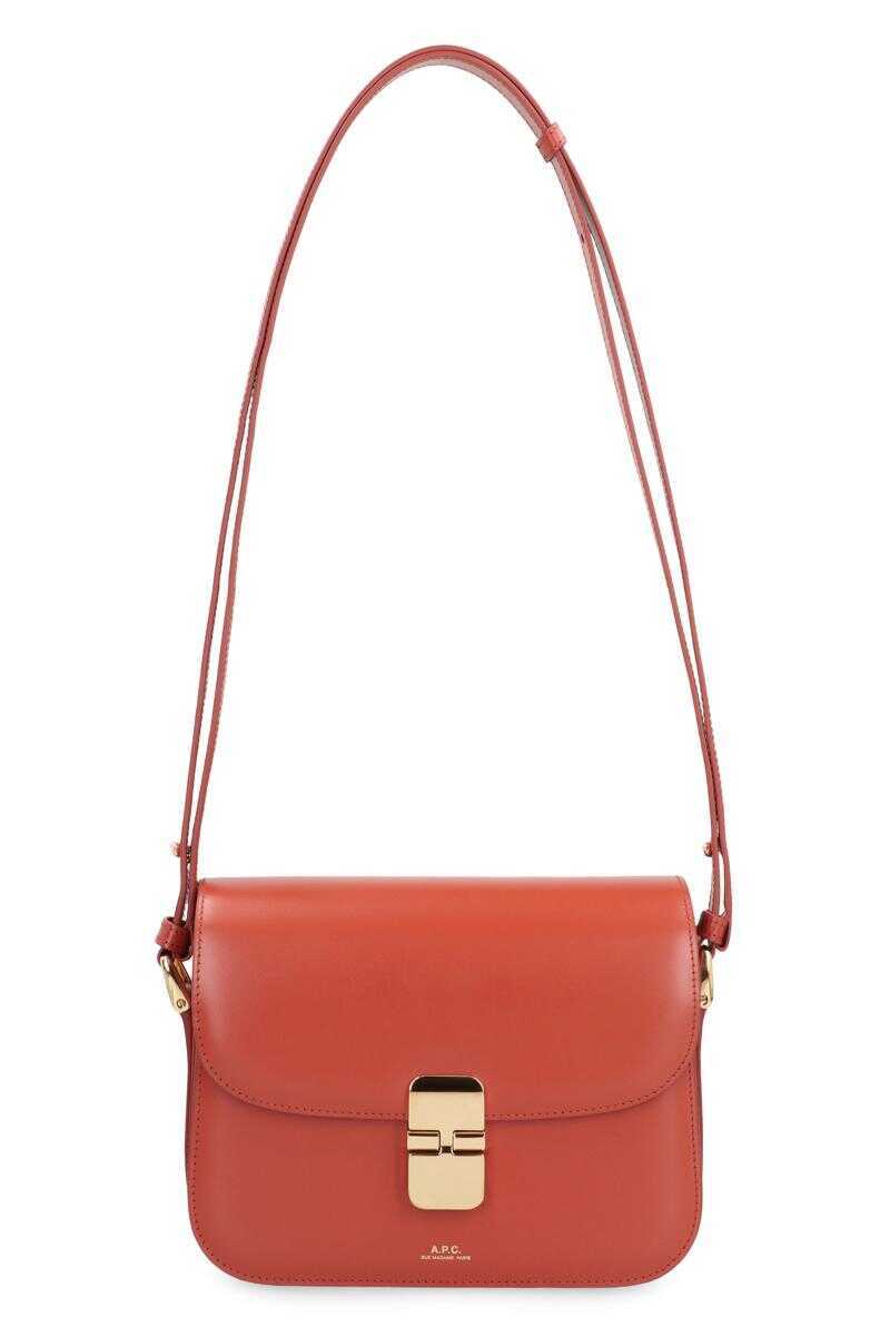 Genti de umar A.P.C. A.P.C. Grace Small Leather Crossbody Bag BROWN Femei (BM 18945447) 2