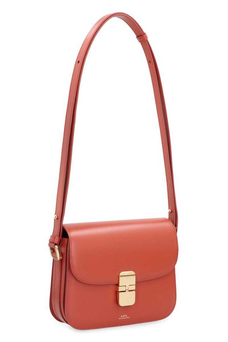 Genti de umar A.P.C. A.P.C. Grace Small Leather Crossbody Bag BROWN Femei (BM 18945447) 3