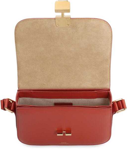 Genti de umar A.P.C. A.P.C. Grace Small Leather Crossbody Bag BROWN Femei (BM 18945447) 5