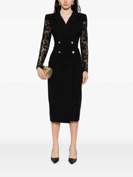 Rochii Nissa Nissa Black Midi Dress Black Femei (BM 18945537) 2