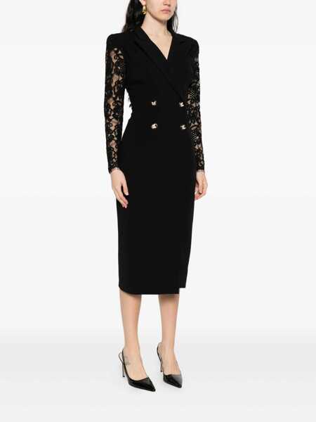 Rochii Nissa Nissa Black Midi Dress Black Femei (BM 18945537) 3