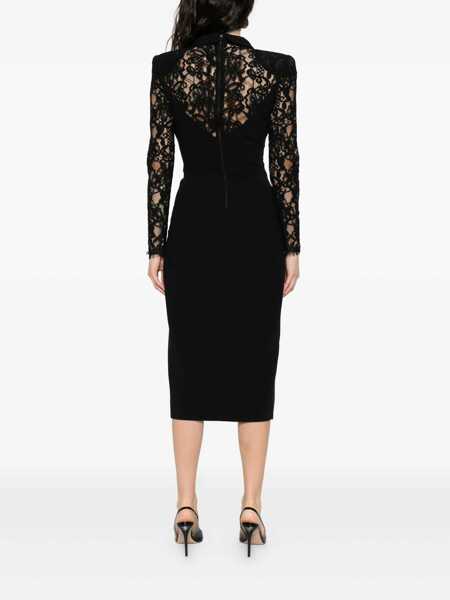 Rochii Nissa Nissa Black Midi Dress Black Femei (BM 18945537) 4