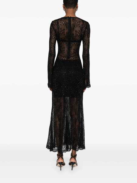 Rochii Nissa Nissa Black Midi Dress Black Femei (BM 18945555) 4