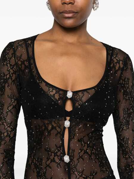 Rochii Nissa Nissa Black Midi Dress Black Femei (BM 18945555) 5