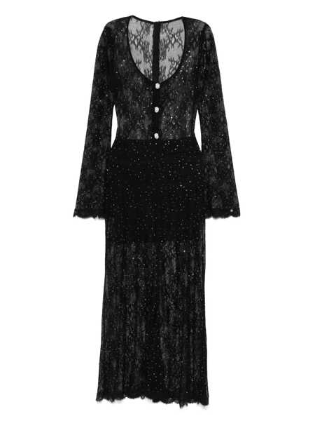 Rochii Nissa Nissa Black Midi Dress Black Femei (BM 18945555) 1