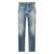 DSQUARED2 Blue Jeans With Logo Patch On The Rear And Distressed Effect In Denim Man BLUE