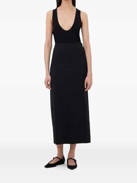 Fuste LOULOU DE SAISON Black Skirt With Pencil Deisgn And Side Closure In Wool Woman Black Femei (BM 18945966) 2