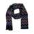 MISSONI BEACHWEAR Multicolor Scarf With Zigzag Motif And Fringed Hem In Wool Man MULTICOLOR
