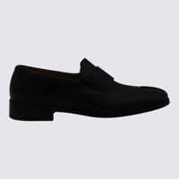 Mocasini MM6 Maison Margiela Black Leather Loafers Barbati