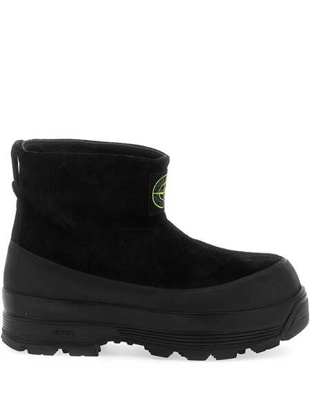Bocanci Stone Island Stone Island Suede Ankle Boots Black Barbati (BM 18946134) 1