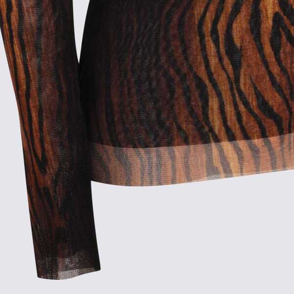 Topuri Jean Paul Gaultier Jean Paul Gaultier Black And Brown Top Black Femei (BM 18946614) 3