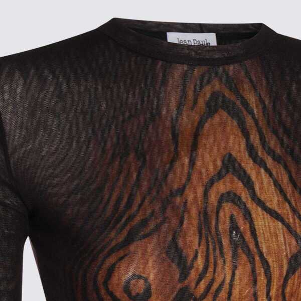 Topuri Jean Paul Gaultier Jean Paul Gaultier Black And Brown Top Black Femei (BM 18946614) 4