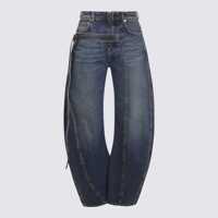 Blugi Jean Paul Gaultier Blue Cotton Denim Jeans Femei