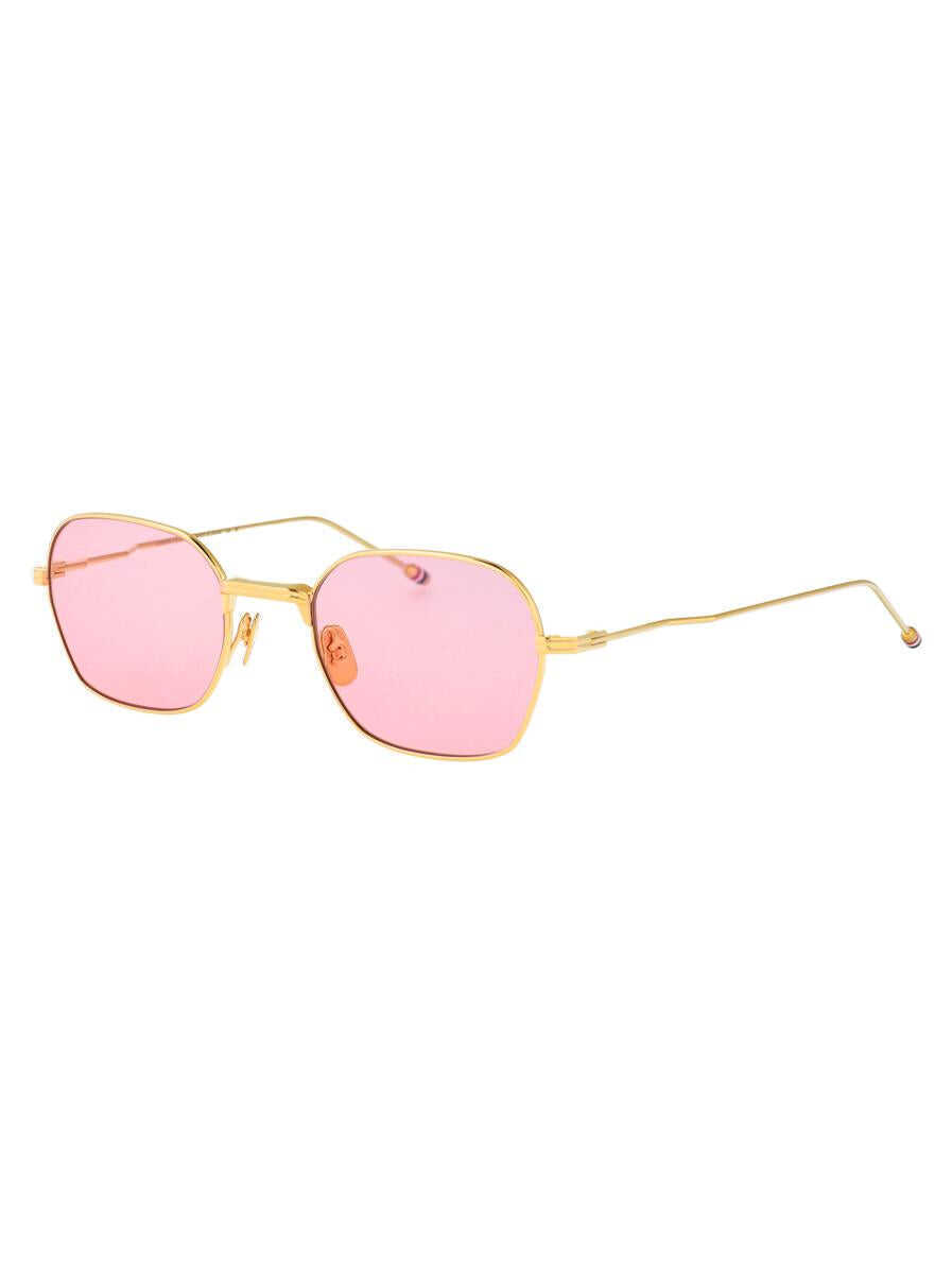 Ochelari de soare Thom Browne Thom Browne Sunglasses 18K GOLD PLATE TITANIUM / PINK LENS Femei (BM 18947109) 2
