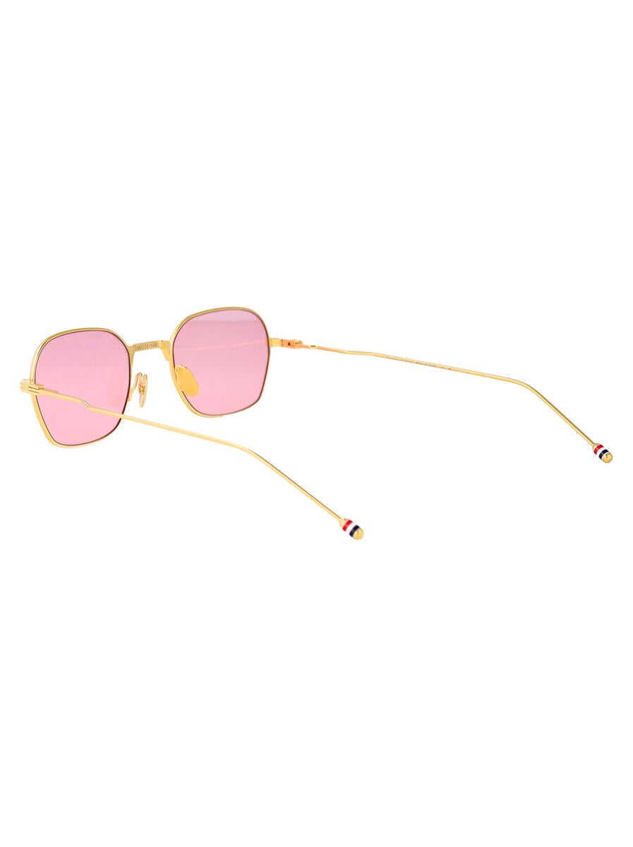 Ochelari de soare Thom Browne Thom Browne Sunglasses 18K GOLD PLATE TITANIUM / PINK LENS Femei (BM 18947109) 4