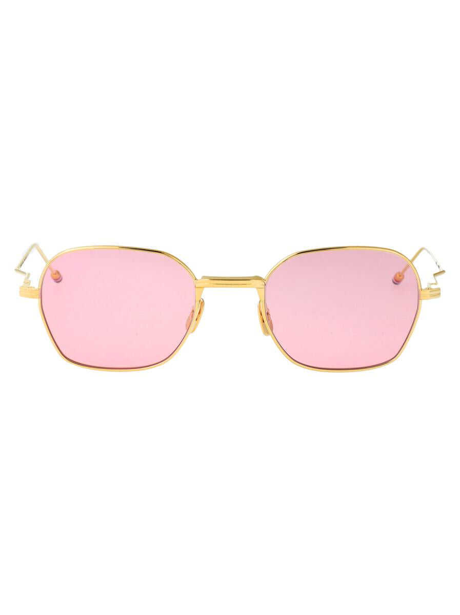 Ochelari de soare Thom Browne Thom Browne Sunglasses 18K GOLD PLATE TITANIUM / PINK LENS Femei (BM 18947109) 1