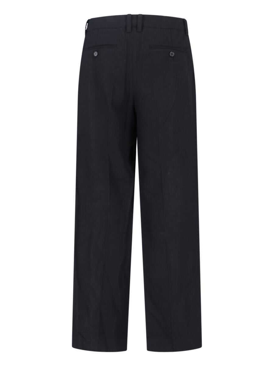 Pantaloni DUNST Black Tailored Trousers With Front Pleats In Fabric Man Black Barbati (BM 18947115) 2