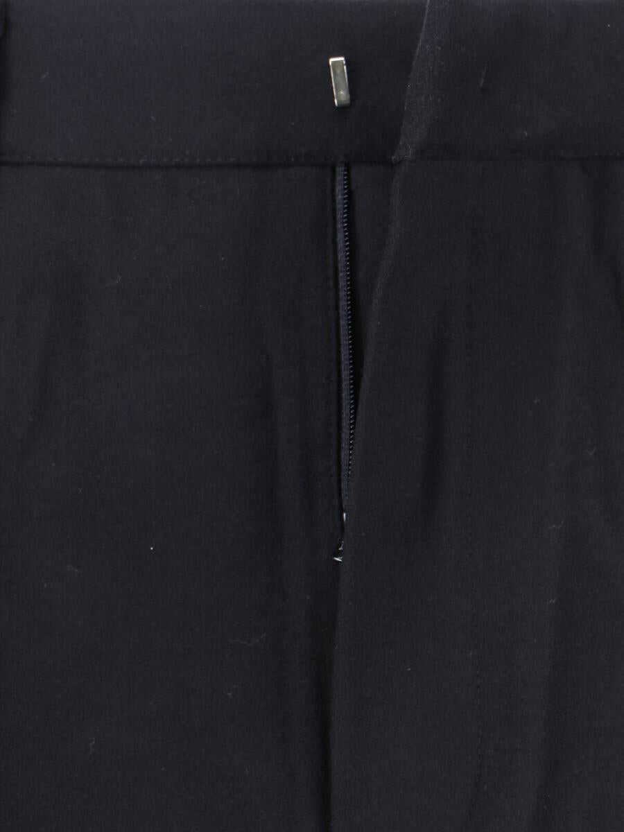 Pantaloni DUNST Black Tailored Trousers With Front Pleats In Fabric Man Black Barbati (BM 18947115) 5