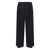 DUNST Black Tailored Trousers With Front Pleats In Fabric Man Black
