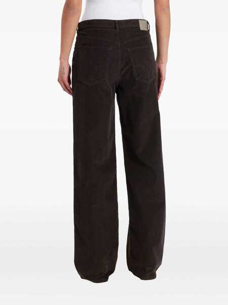 Blugi Ag Jeans Kora Brown Jeans With Belt Loops And Logo Patch On The Rear In Denim Woman BROWN Femei (BM 18947637) 3