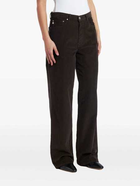 Blugi Ag Jeans Kora Brown Jeans With Belt Loops And Logo Patch On The Rear In Denim Woman BROWN Femei (BM 18947637) 1