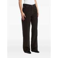 Blugi 'Kora' Brown Jeans With Belt Loops And Logo Patch On The Rear In Denim Woman Femei