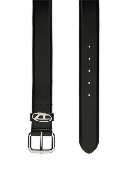 Curele Diesel Black Belt With 1Dr Buckle In Leather Man Black Barbati (BM 18947991) 2