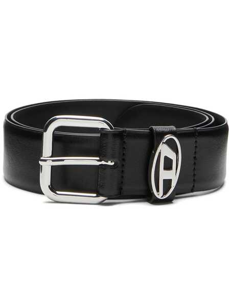 Curele Diesel Black Belt With 1Dr Buckle In Leather Man Black Barbati (BM 18947991) 1
