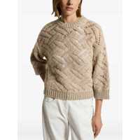 Pulovere Peserico Dama - Pulovere Peserico KNITTED SWEATER Beige Femei (BM 18948447) - B-mall.ro