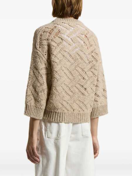 Pulovere Peserico KNITTED SWEATER Beige Femei (BM 18948447) 4